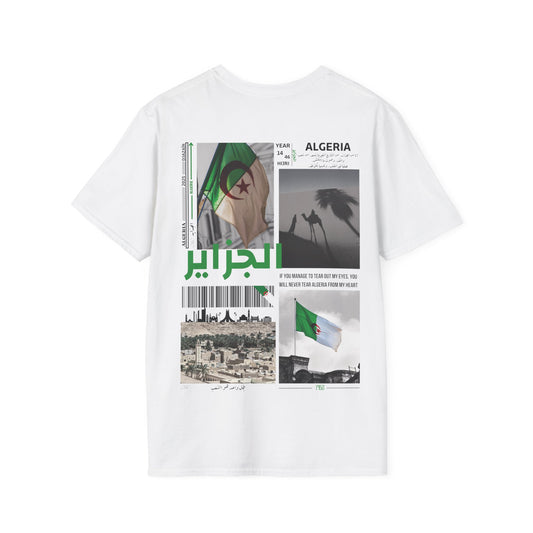 T-shirt Algérie blanc