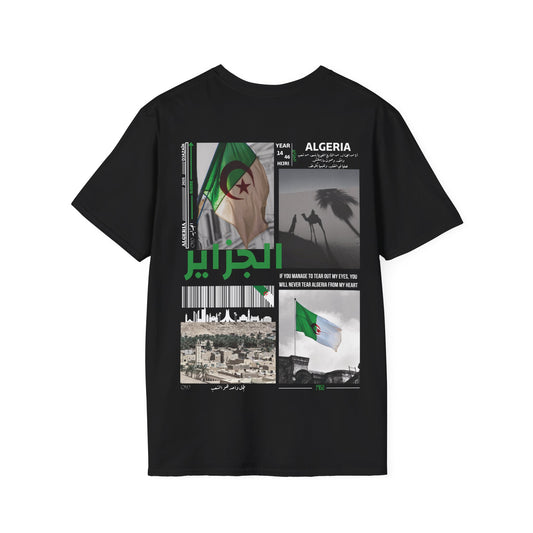 T-shirt Algérie noir