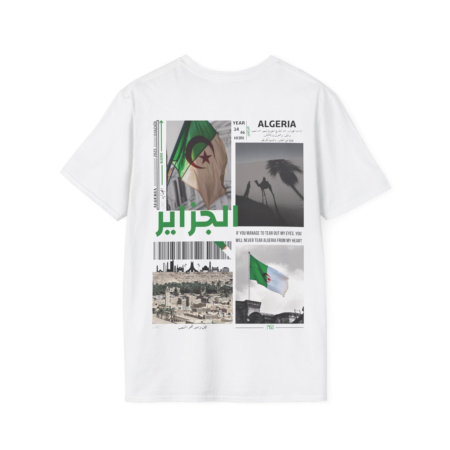 T-shirt Algérie blanc