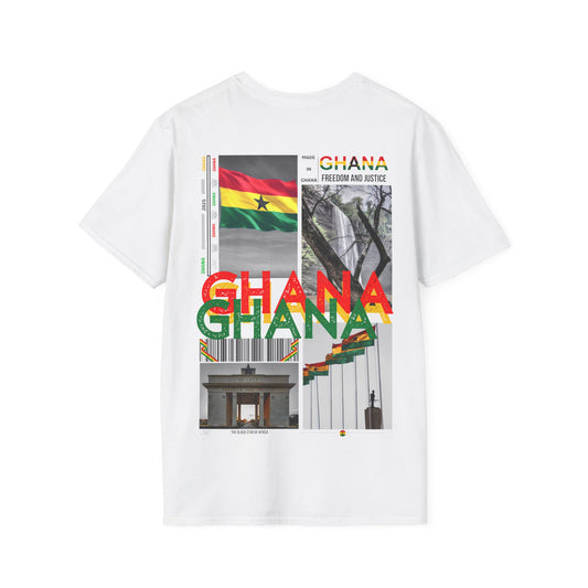 T-shirt Ghana blanc