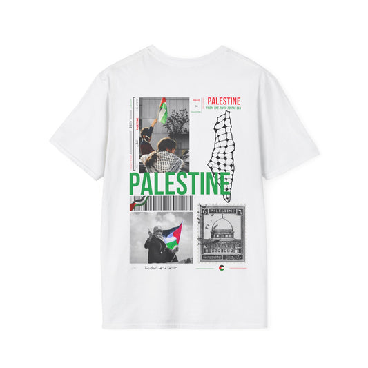 T-shirt History of Palestine blanc