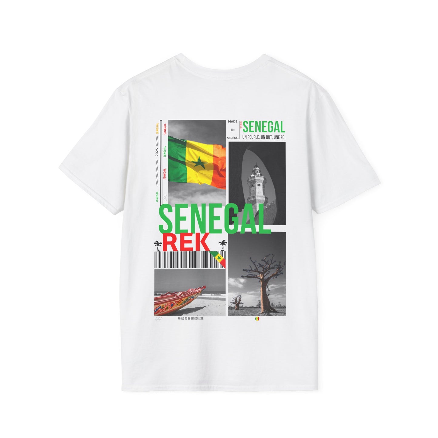 T-shirt Sénégal blanc