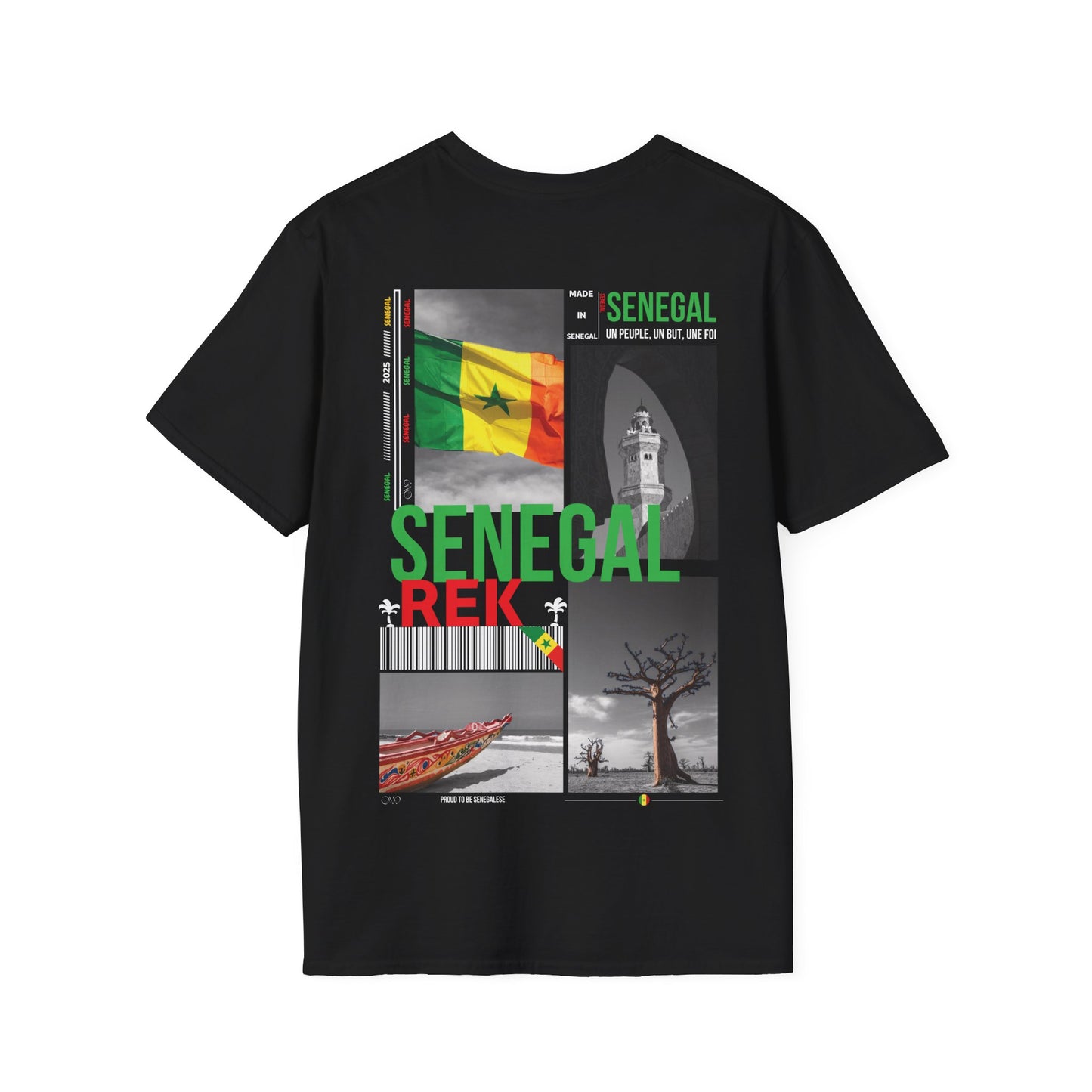 T-shirt Sénégal noir