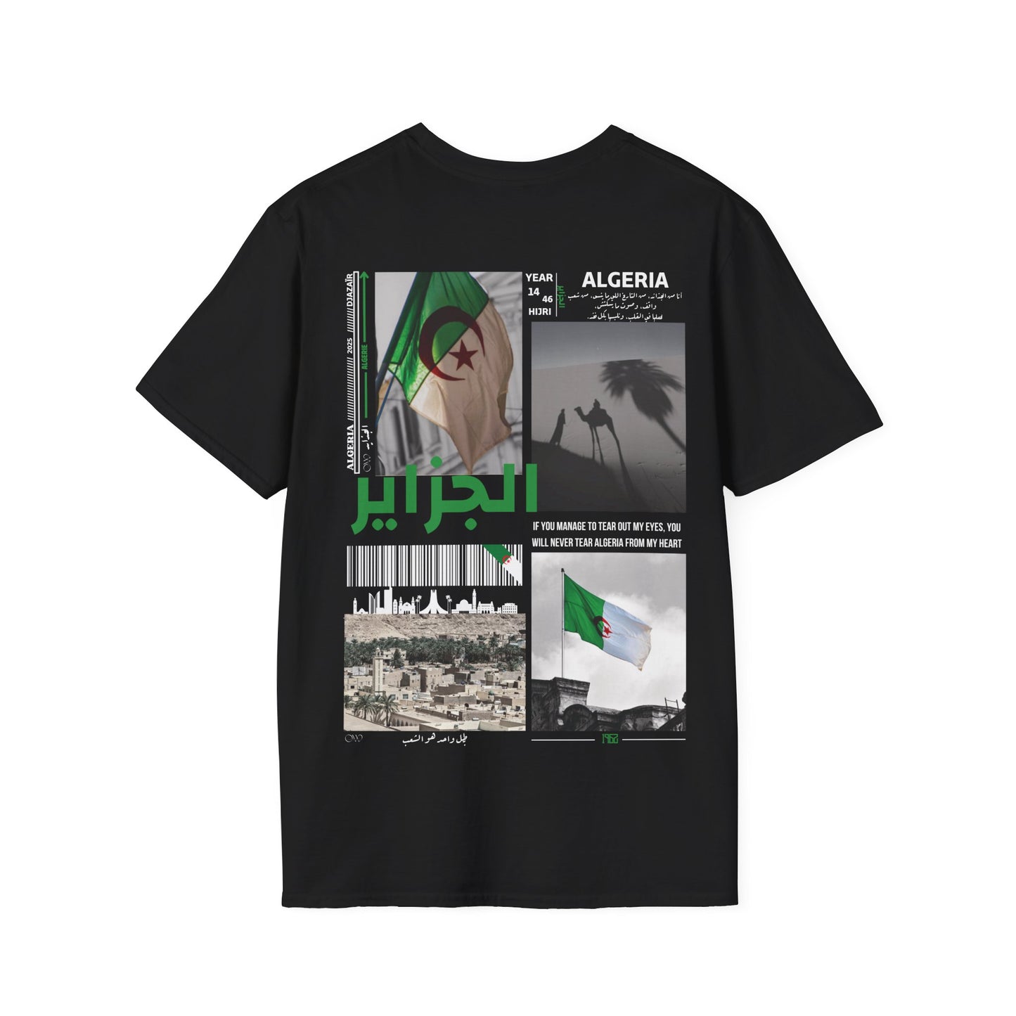 T-shirt Algérie noir