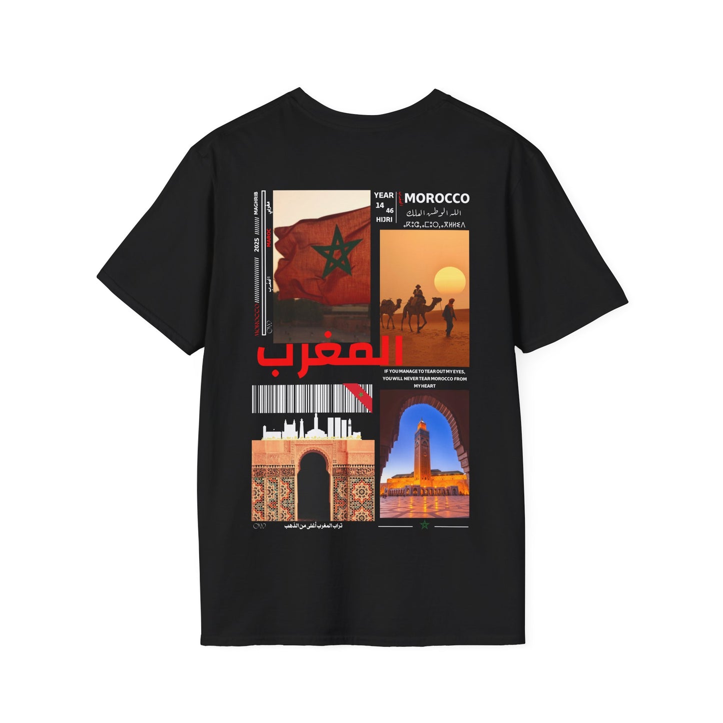 T-shirt Maroc noir